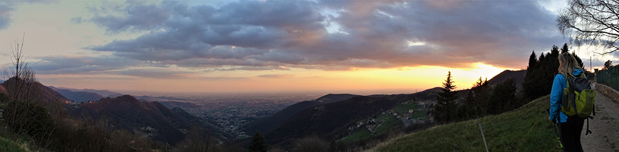 Bel tramonto verso al Monte di Nese